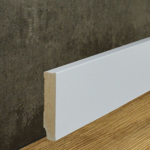 Innenwinkel Für Sockelleiste 16 x 80 mm MDF Foliert Weiß by PROVISTON