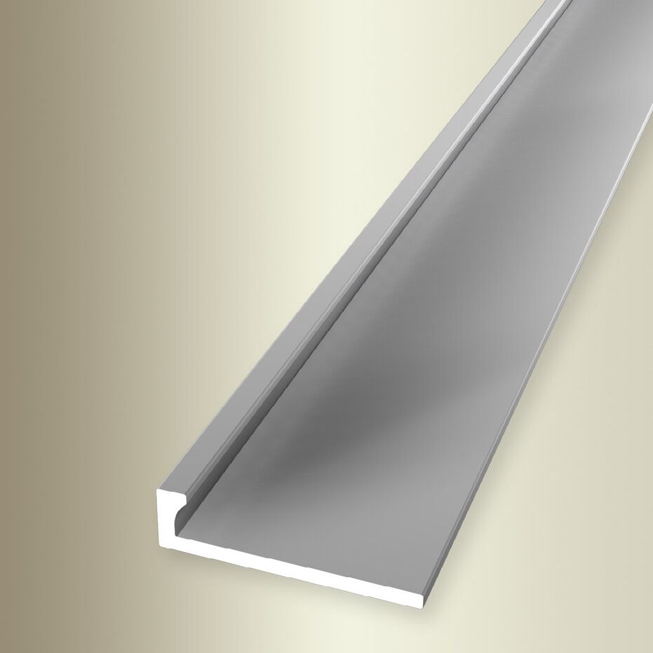 Küberit Einfass- & Abschlussprofile H 3.5 mm B 21 mm L 2500 mm Einfasshöhe 2 mm Alu elox