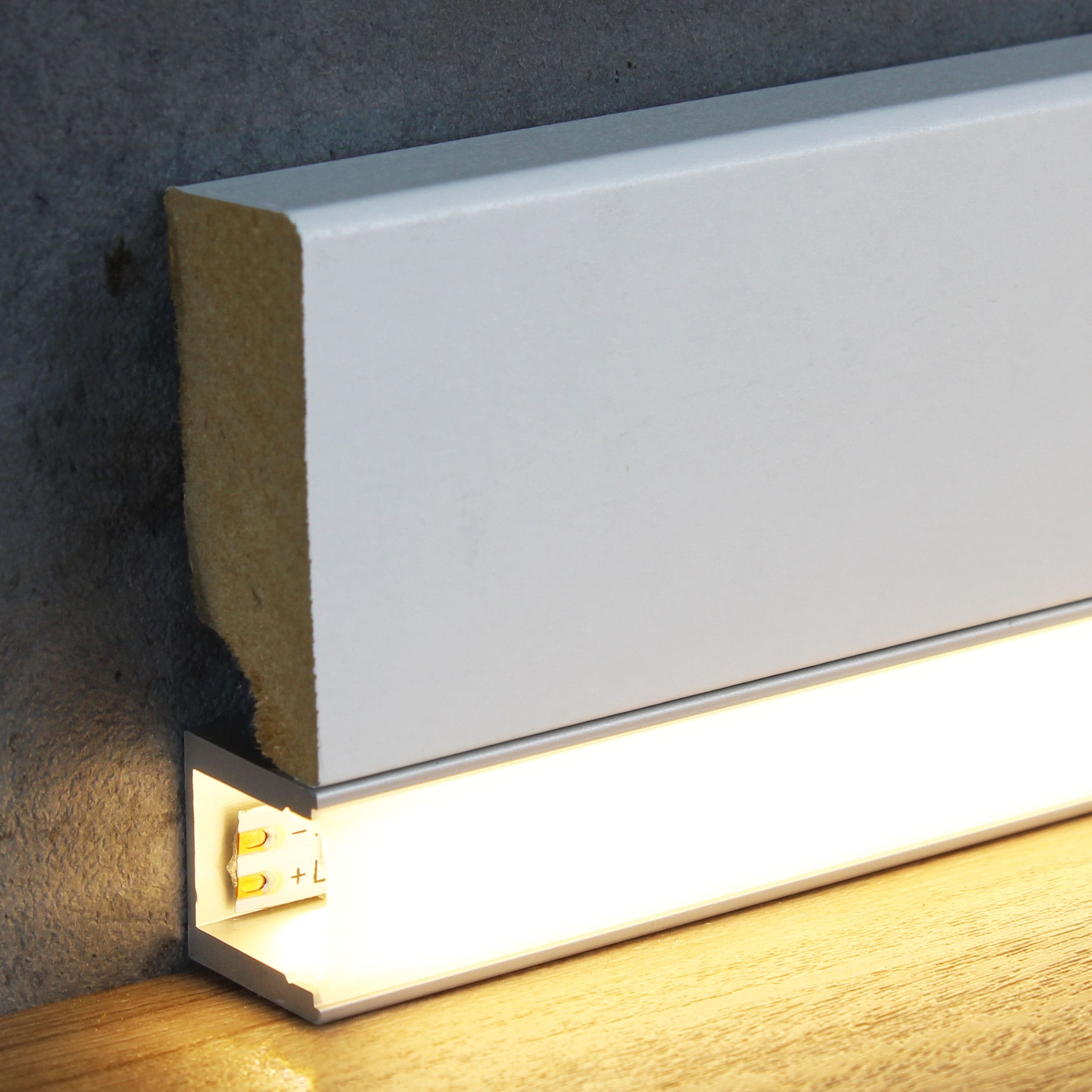 PROVISTON Aluminiumprofil 17 x 17.5 x 2500 mm | Aluminium LED Profil für LED Beleuchtung