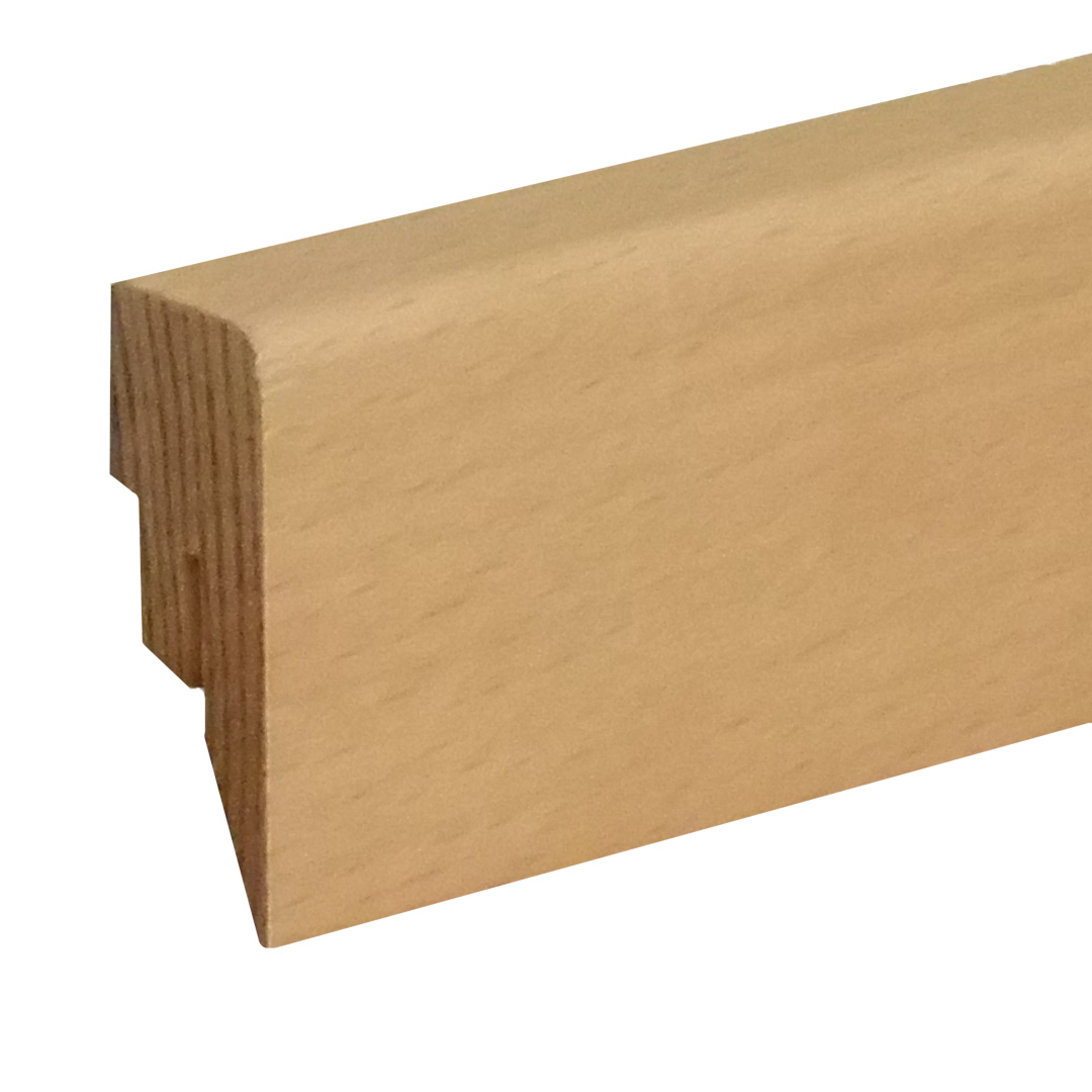 Sockelleiste / Fußleiste / Bodenleiste Taverone-10 (73038) | 16 x 40 x 2400 mm | Buche matt lackiert
