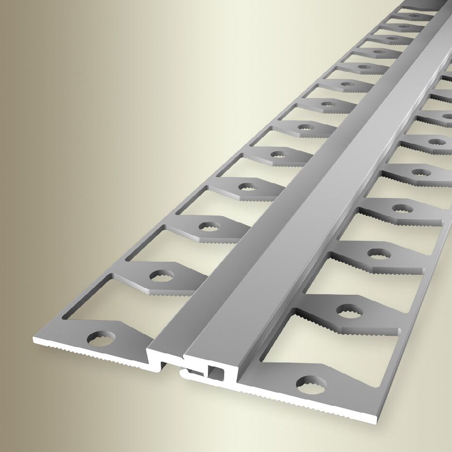 Küberit Dehnungsfugen- & Fliesenprofile B 53 mm L 2700 mm Einfasshöhe 3 mm Alu eloxiert