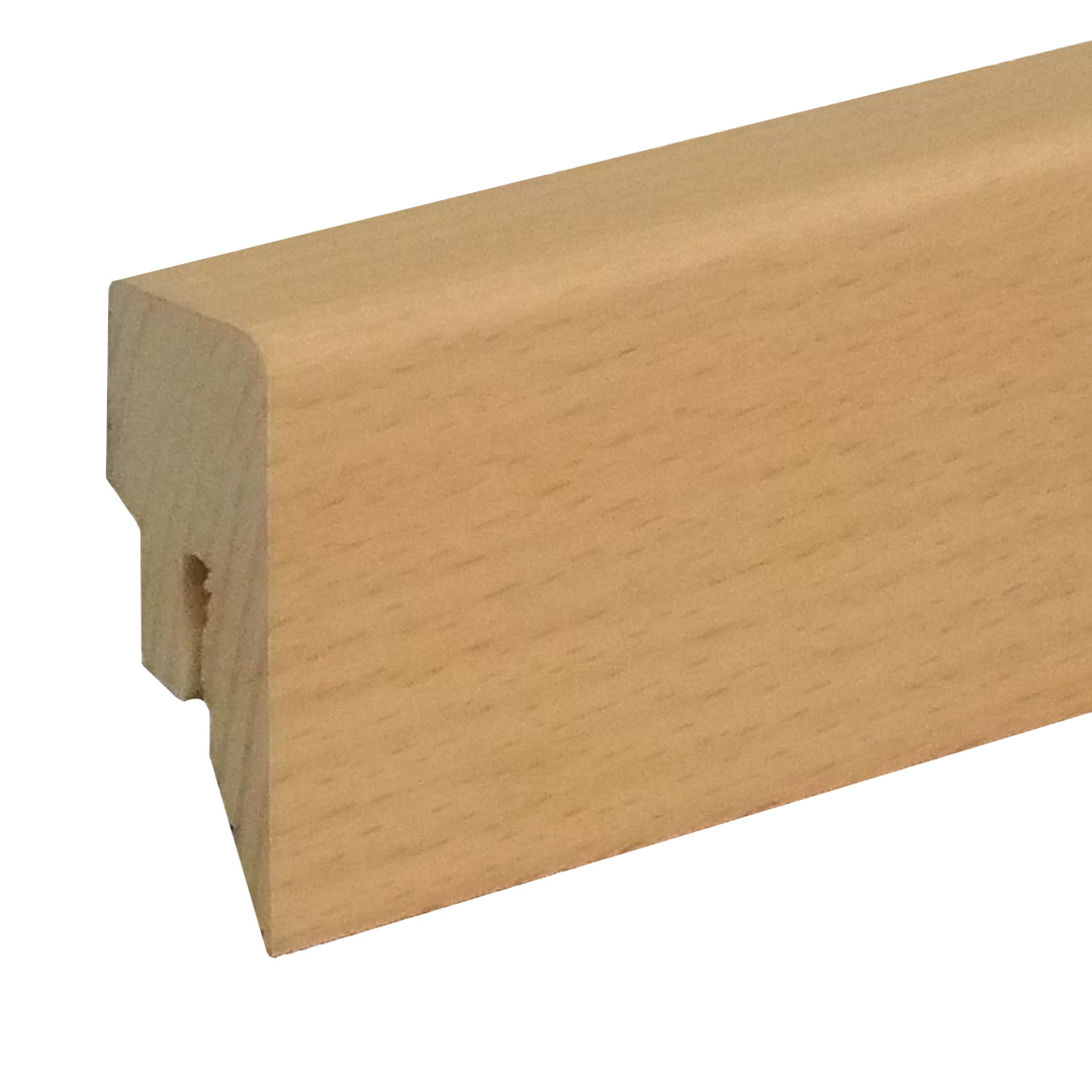 Sockelleiste / Fußleiste / Bodenleiste Taverone-3 (73030) | 16 x 40 x 2400 mm | Buche lackiert