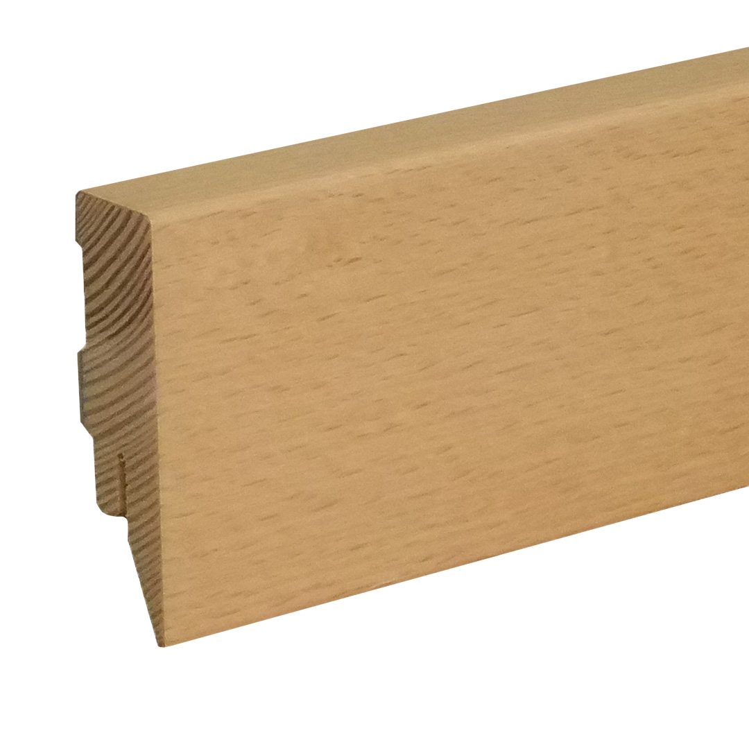 Sockelleiste / Fußleiste / Bodenleiste Taverone-20 (73028) | 16 x 58 x 2400 mm | Buche matt lackiert