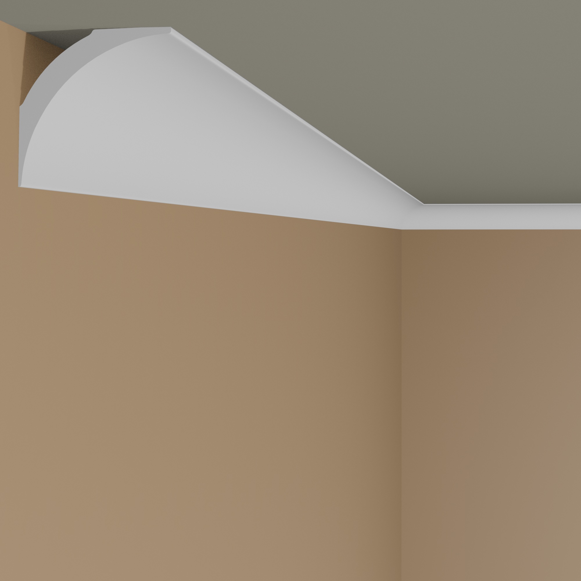 Zeitgemäße Stuckleiste NMC NOMASTYL - PURE NE1 (40 x 40 x 2000 mm)