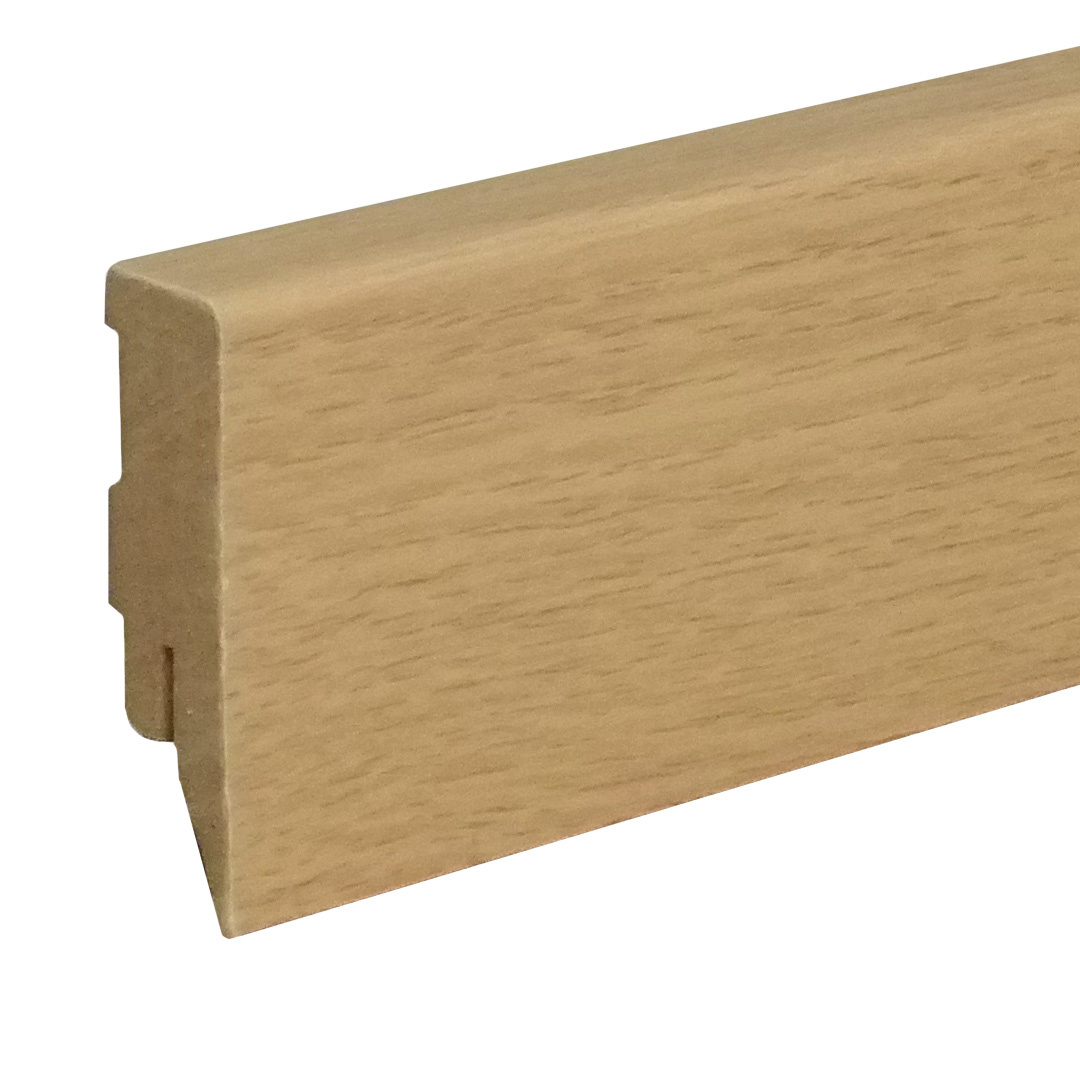 Sockelleiste / Fußleiste / Bodenleiste Lecco-86 (73251) | 16 x 58 x 2500 mm | Eiche neu