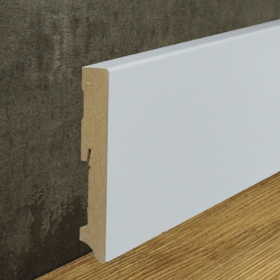 Neuhofer Außenwinkel | Für Sockelleiste 19 x 120 mm MDF Foliert Klassisch Weiß Eckig