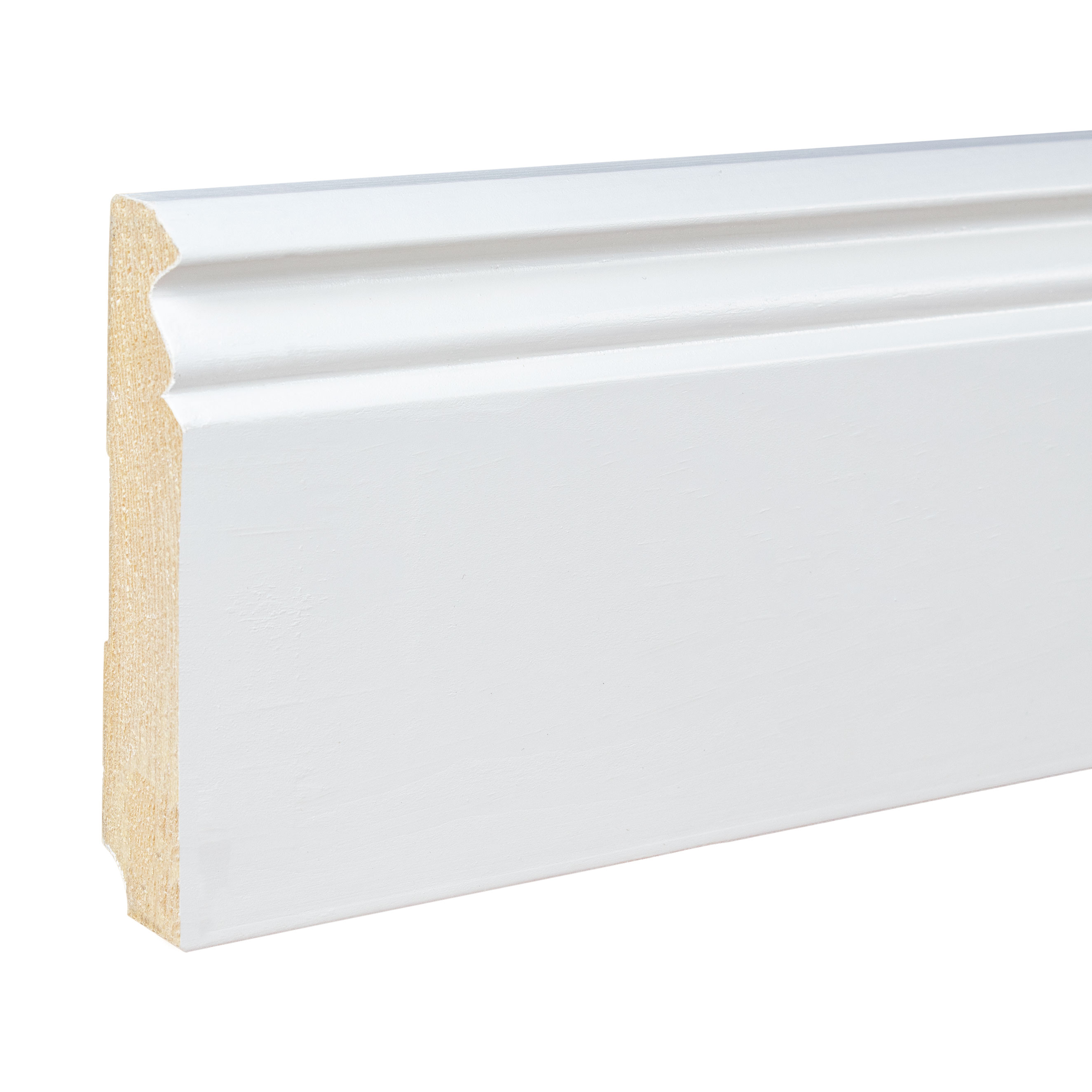 Kosche | Sockelleiste Erba-3 | 72768 | 19 x 96 x 2400 mm | Fußleiste | Bodenleiste | Weiß