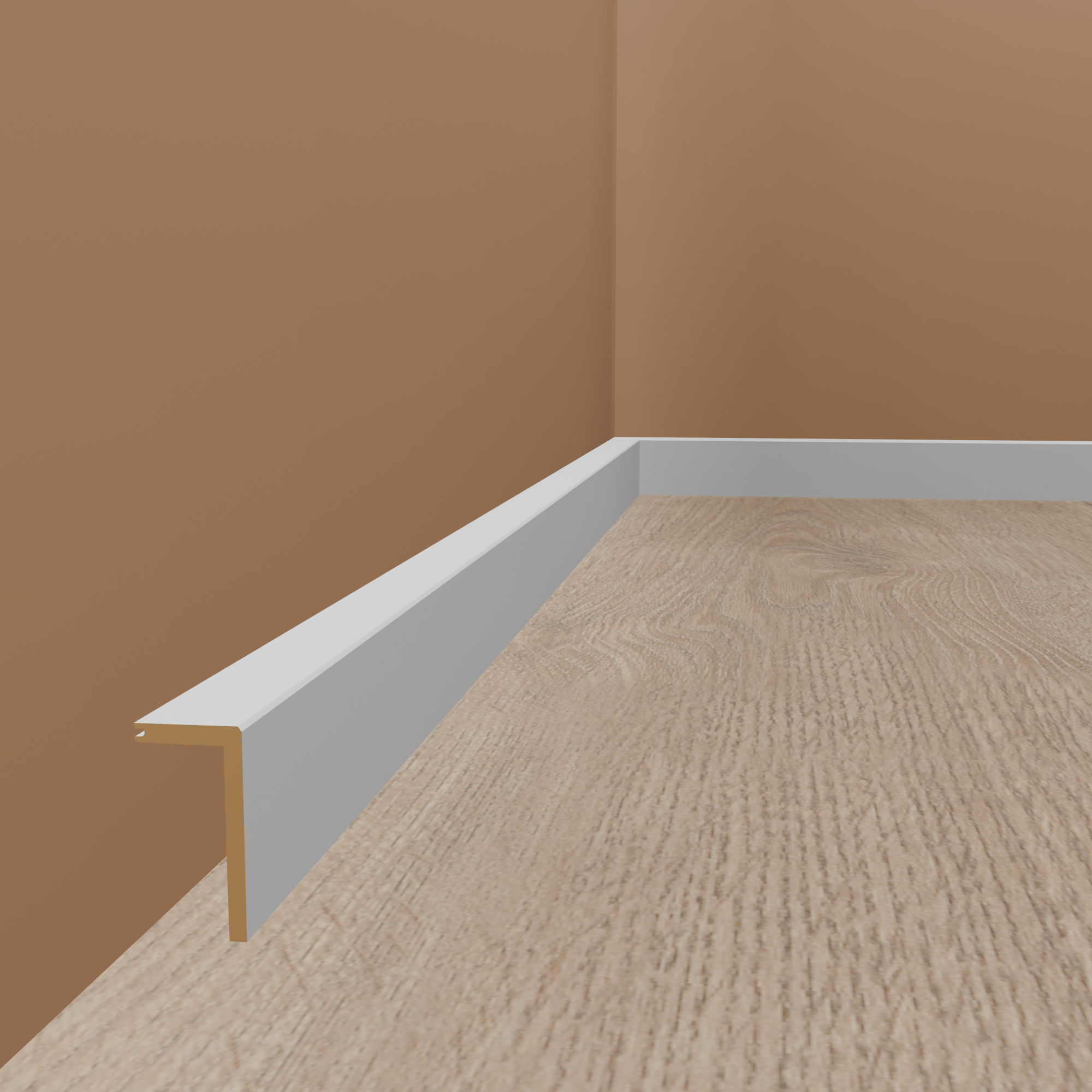 Neuhofer | Heizrohrabdeckleiste "Crotone" | FRA04 | MDF | 41 x 141 x 2400 mm | Weiß | Rohrabdeckung
