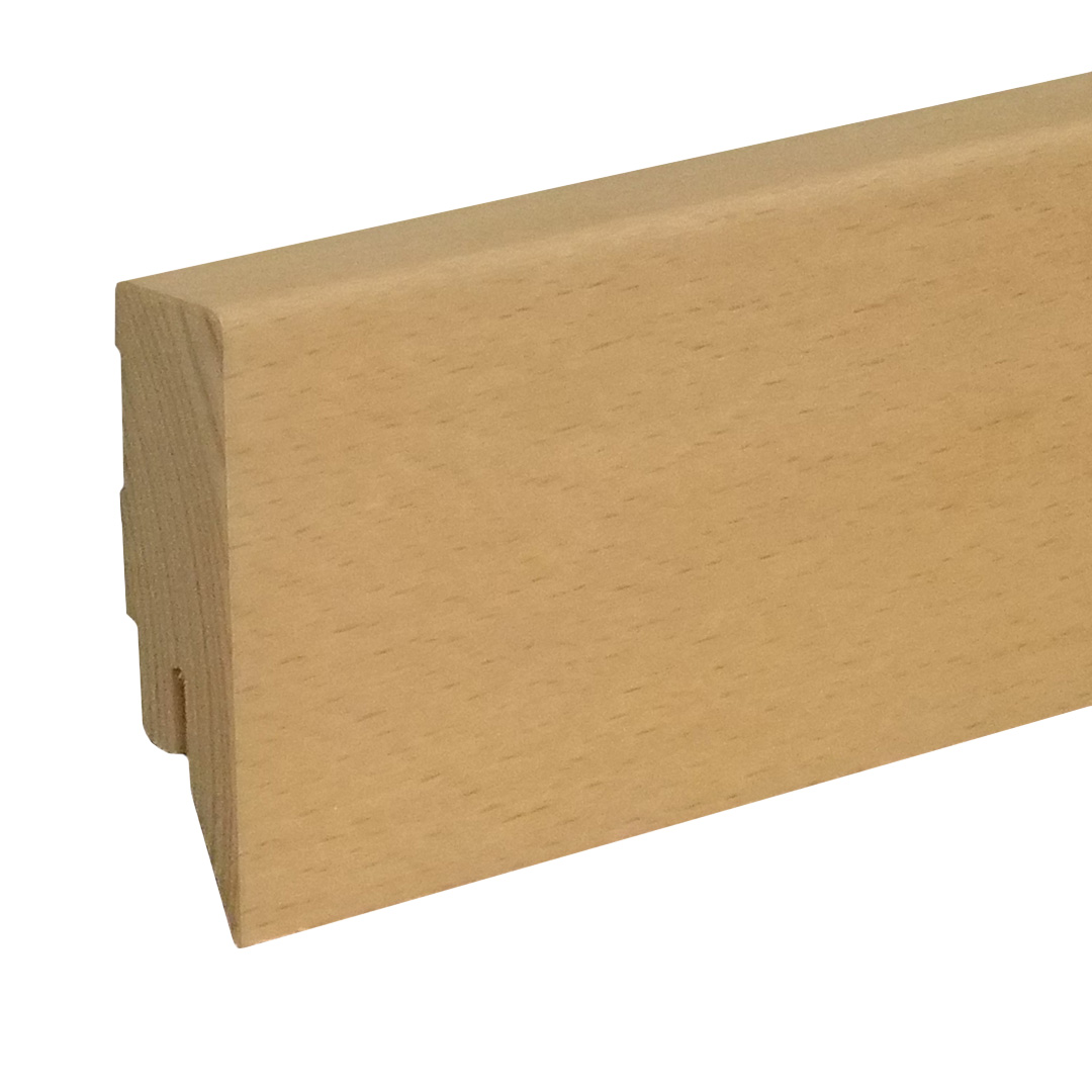 Sockelleiste / Fußleiste / Bodenleiste Taverone-14 (73020) | 16 x 58 x 2400 mm | Buche lackiert