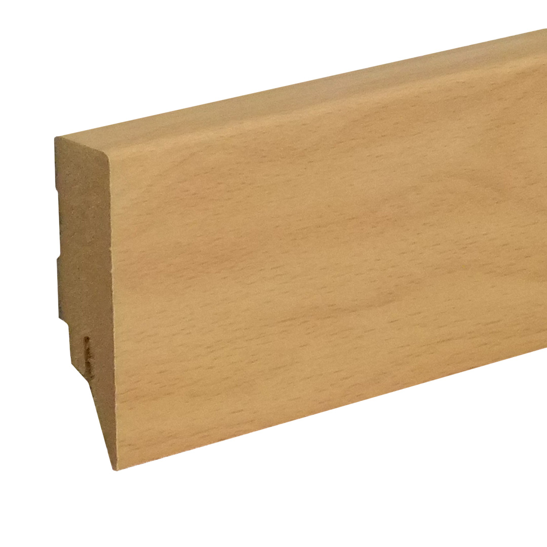 Sockelleiste / Fußleiste / Bodenleiste Lecco-48 (72939) | 16 x 58 x 2500 mm | Buche