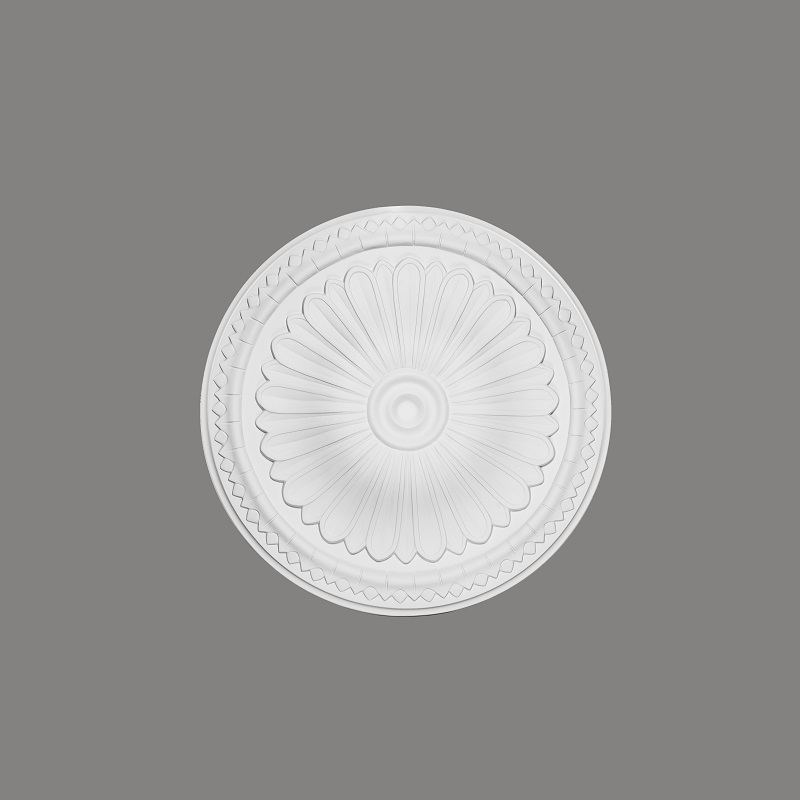 Mardom Rosette / Deckenkuppel B3029 Profoam 380 x 45 x 380 mm Weiß Stuckrosette Deckenrosette Rund