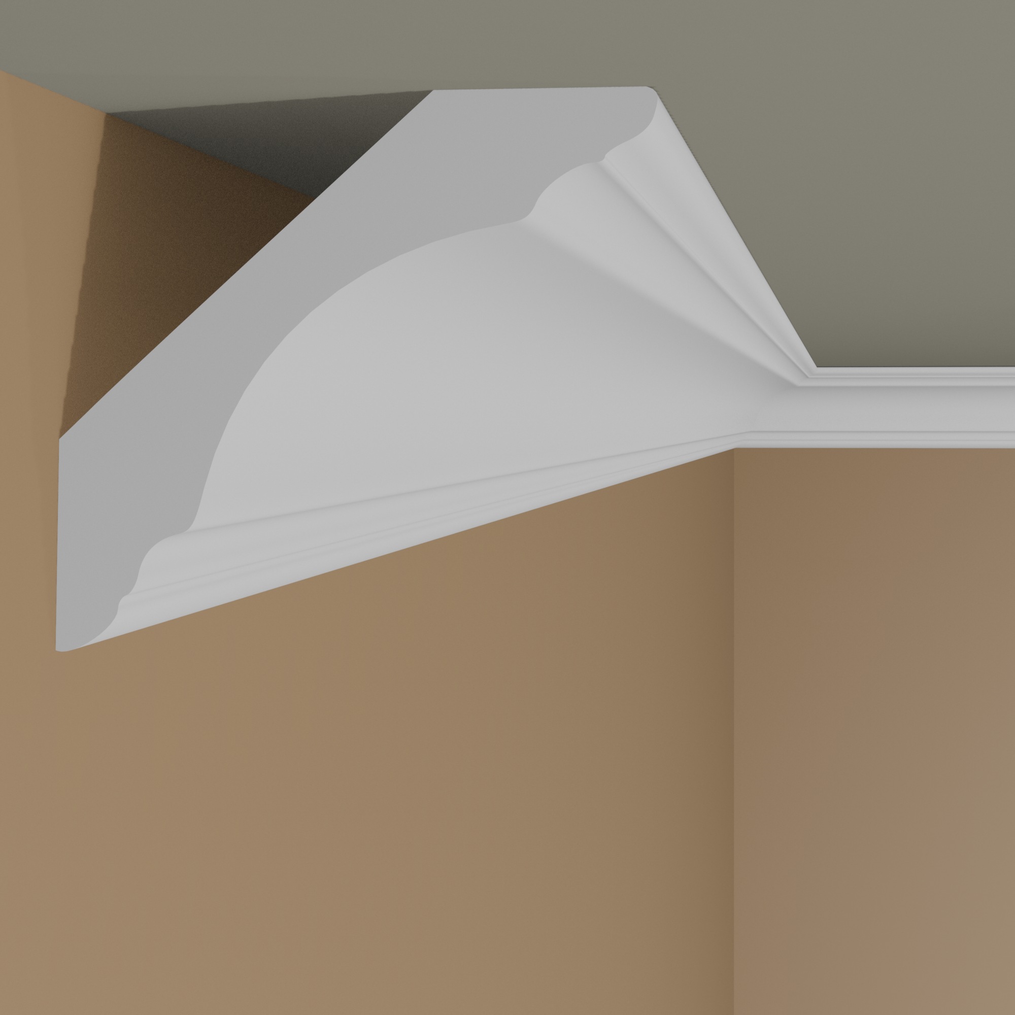 Mardom Deckenleiste MDB167 Profoam 55 x 55 x 2000 mm Weiß Stuckleiste Klassisch