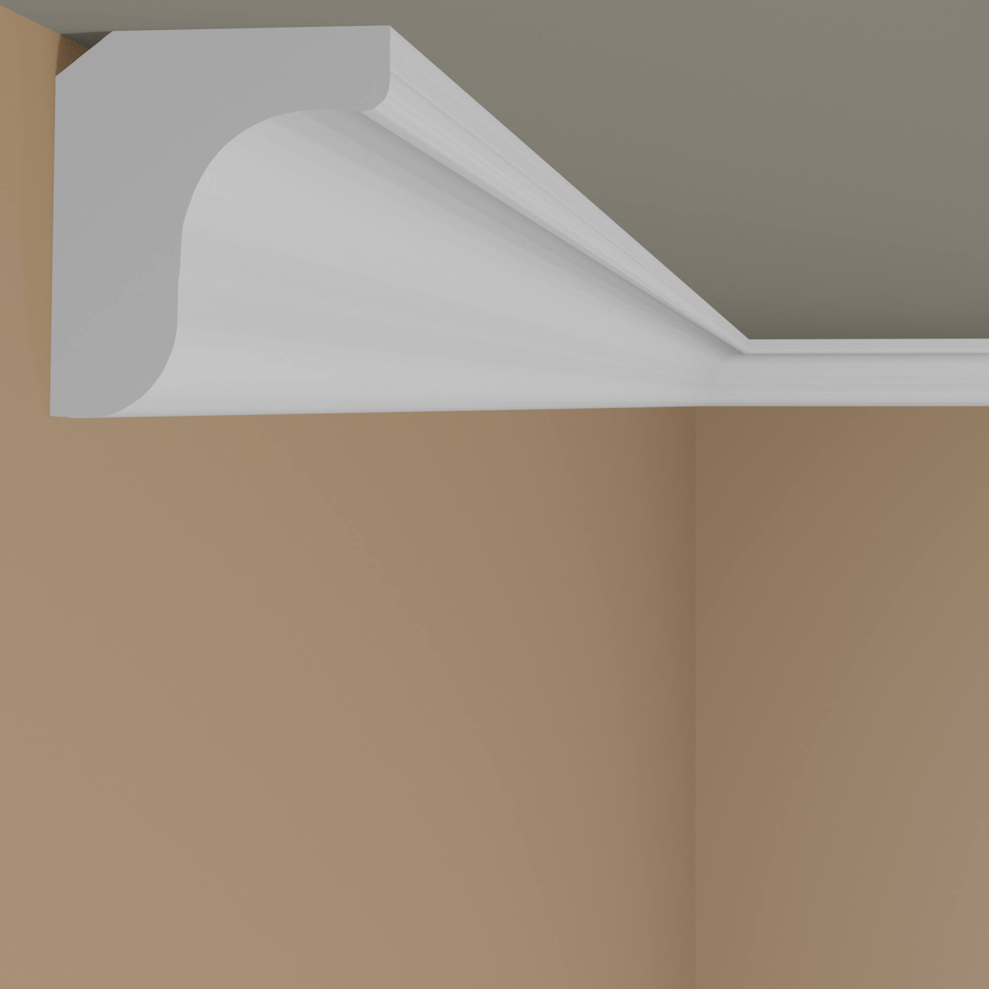 Marbet_E3_1 Marbet Stuckleiste "E-3" Styropor Deckenleiste 22 x 25 x 2000 mm Polystyrol Leiste Weiß