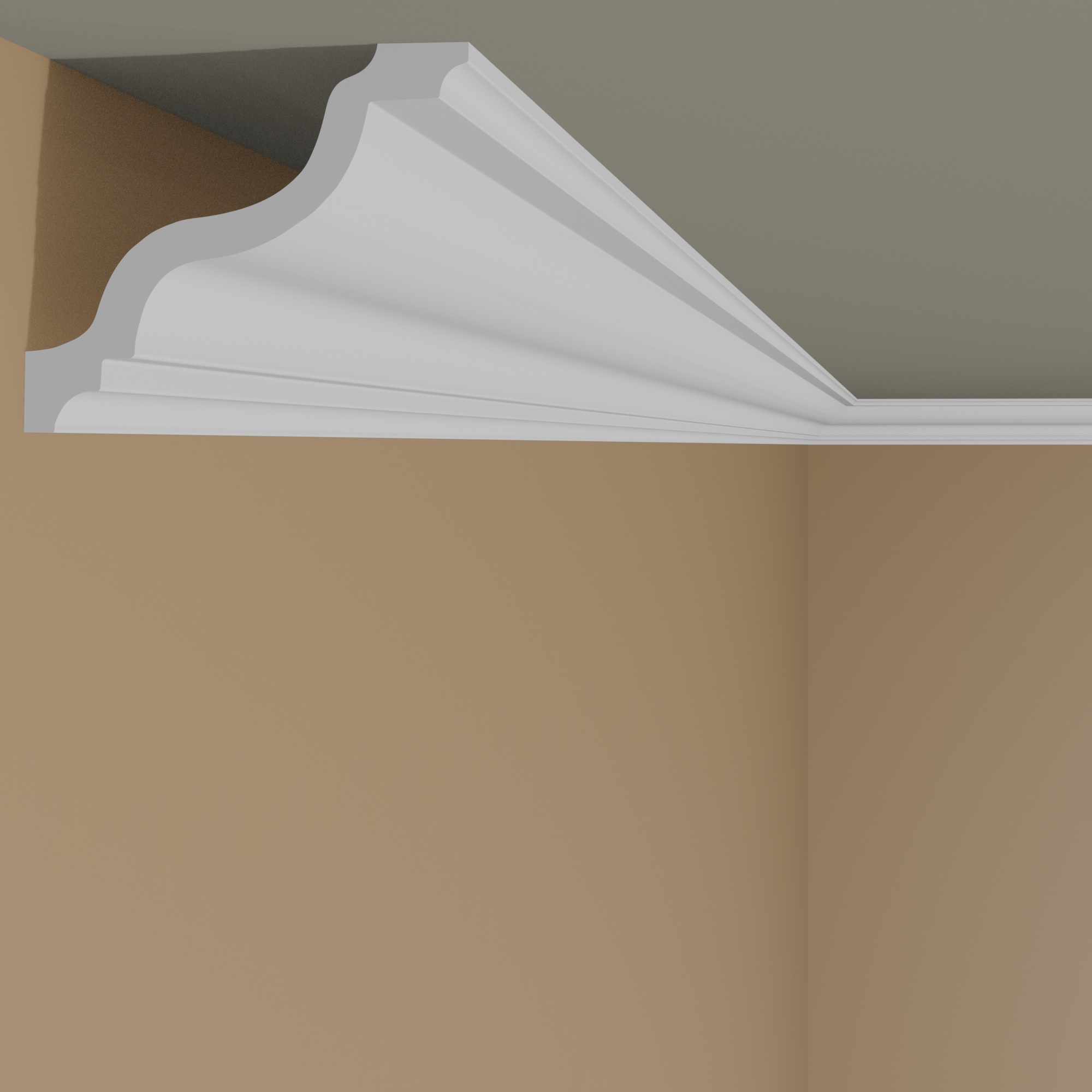 Design Stuckleiste (NMC WALLSTYL - WT11) 130 x 105 x 2000 mm hochfestes Polystyrol