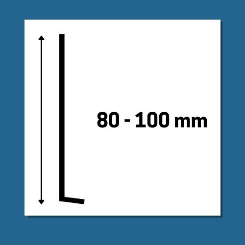 80 - 100 mm