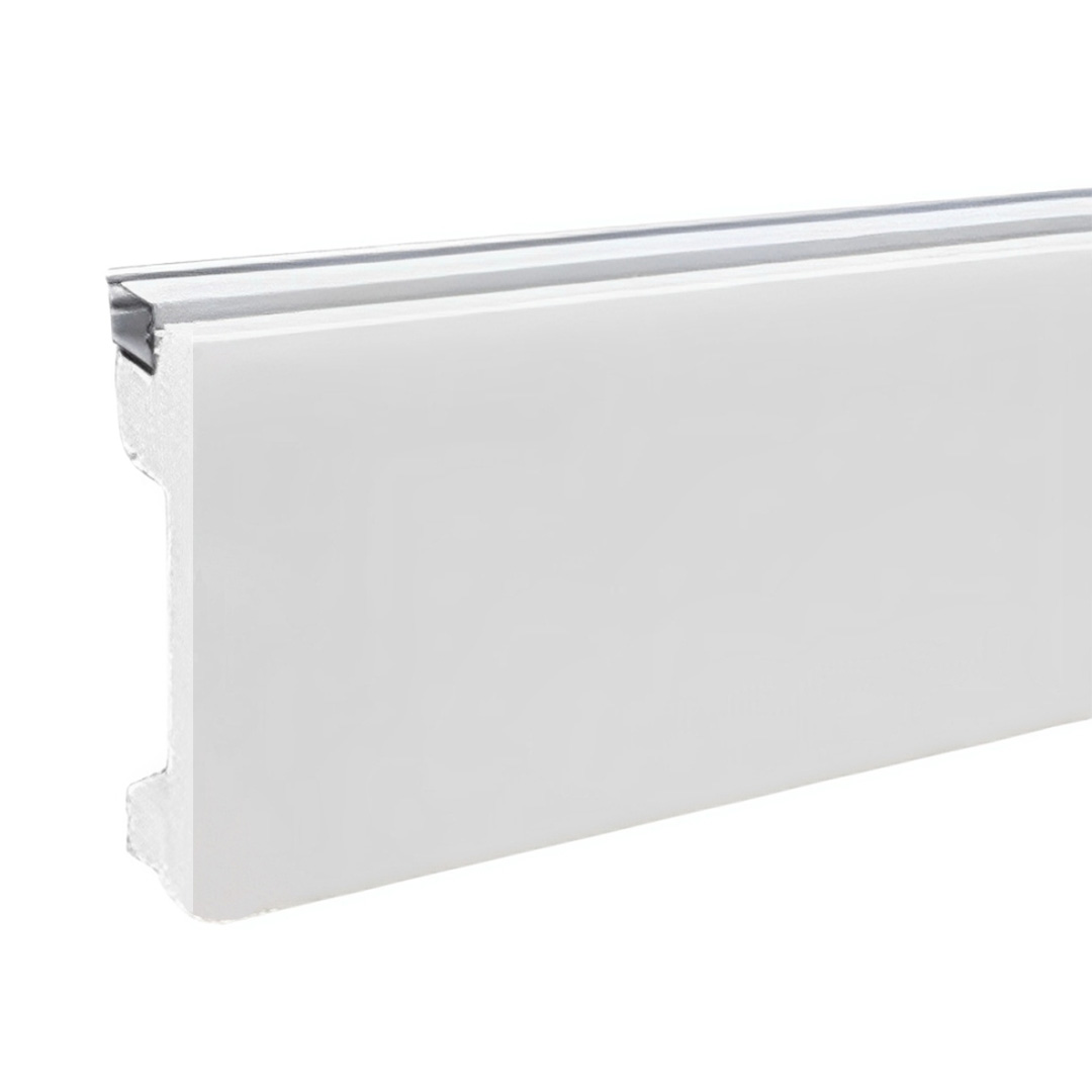 Hochfeste Polystyrol Licht Sockelleiste für die indirekte Beleuchtung (15 x 60 x 2000 mm)