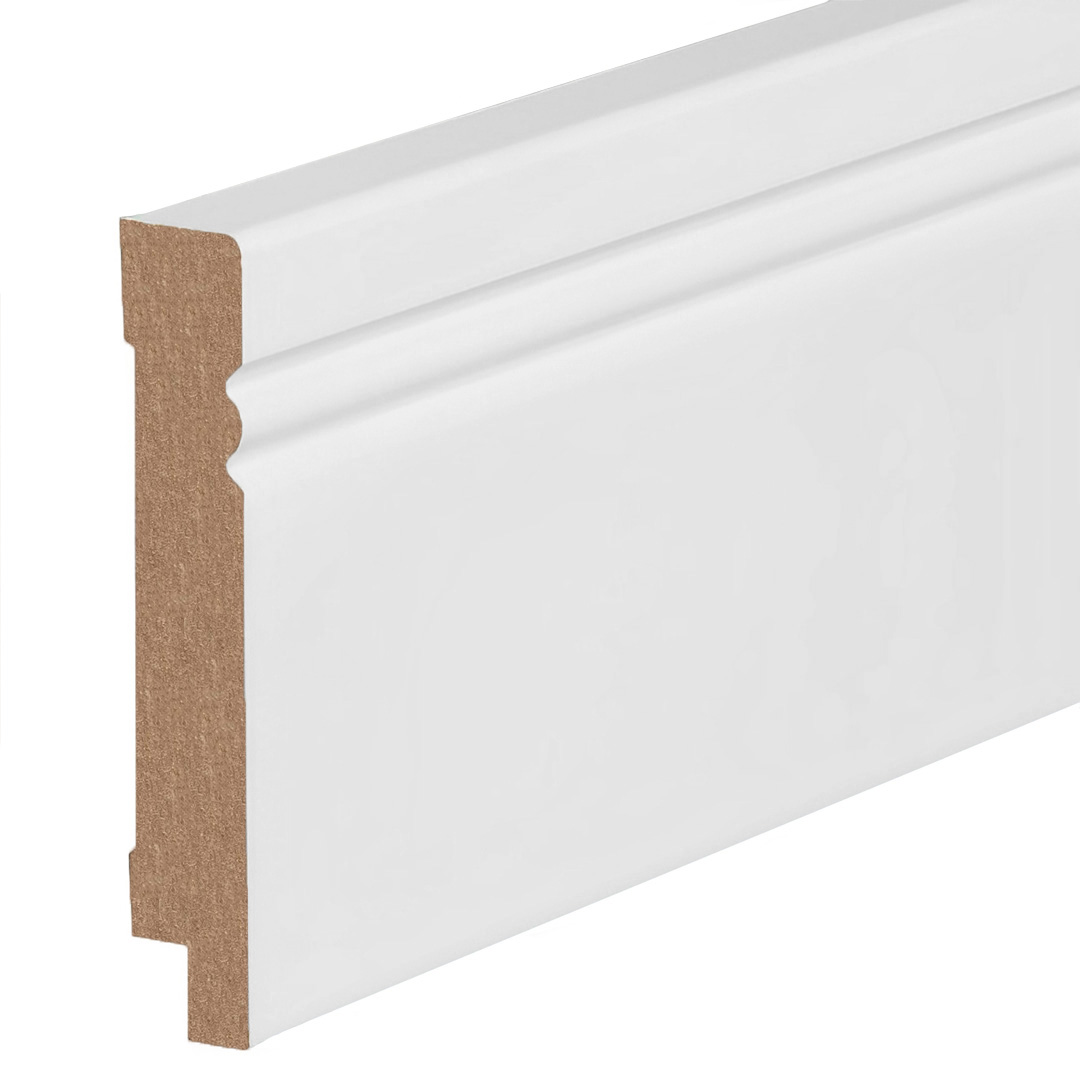 Kosche | Sockelleiste | Avantgarde | MDF | 73554 | 19 x 120 x 2500 mm | Weiß | Fußleiste | Foliert