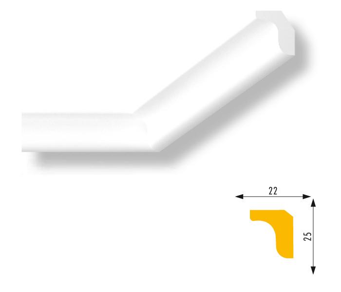 marbet_e3 Stuckleiste "Marbet E3" (Stuckleisten aus Hart-Styropor)