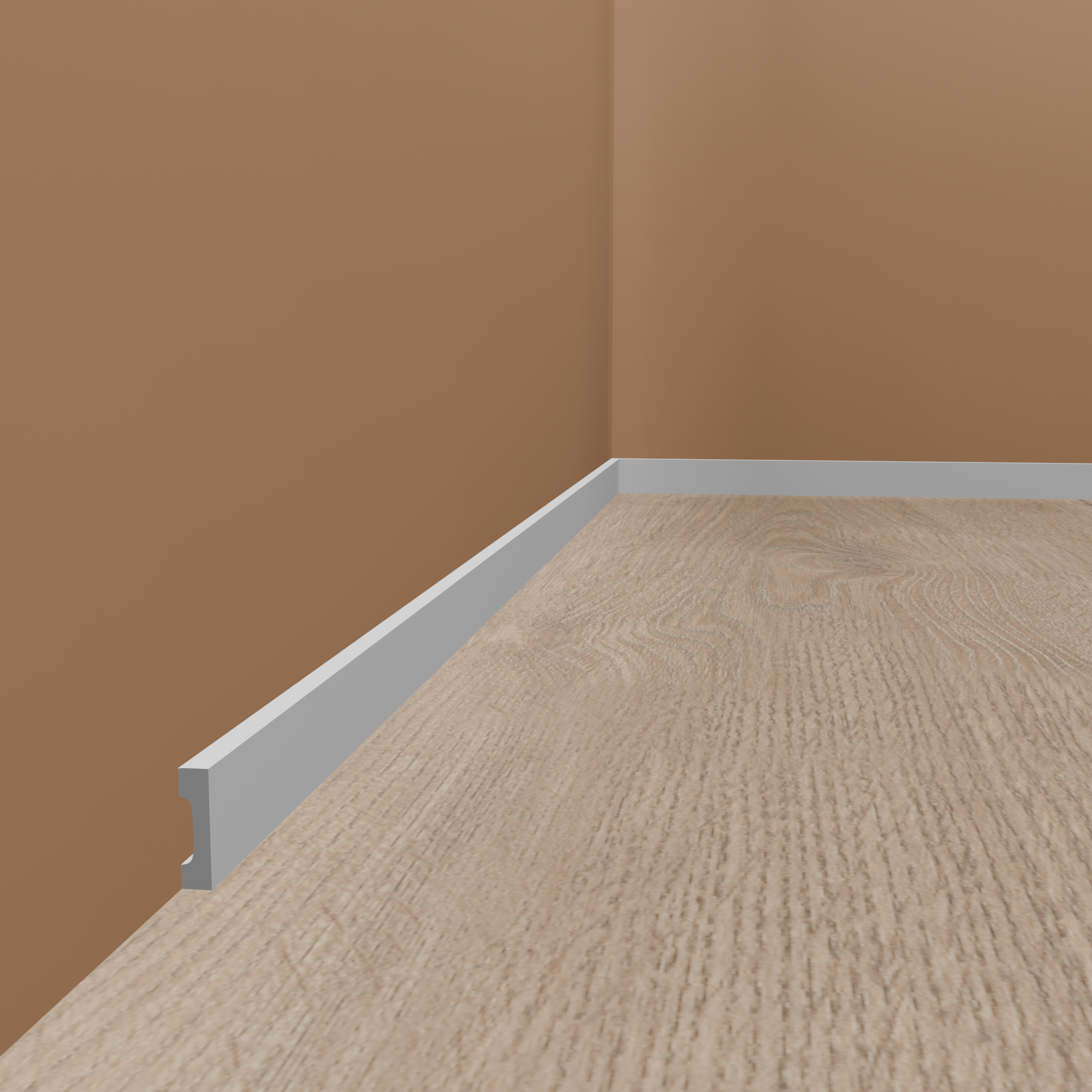 PROVISTON | Sockelleiste "NE009" | 17 x 100 x 2000 mm | Weiß | Fußleiste | Kabelkanal | Hochwertig