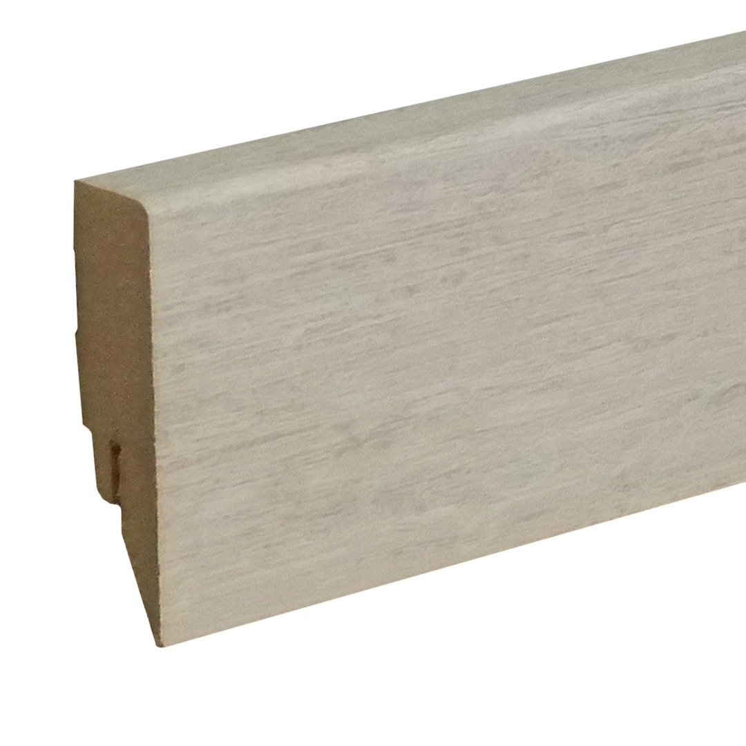 Sockelleiste / Fußleiste / Bodenleiste Lecco-2 (72722) | 16 x 58 x 2500 mm | White