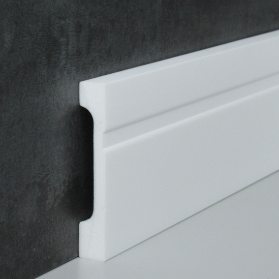 Kunststoff Sockelleisten weiß (NMC WALLSTYL® - FD11) (18 x 110 mm