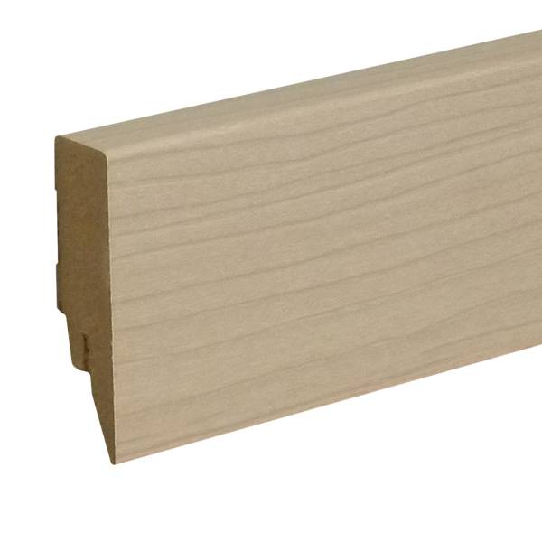 Sockelleiste / Fußleiste / Bodenleiste Lecco-34 (72916) | 16 x 58 x 2500 mm | Esche weiß LHD