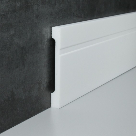 Sockelleisten Kunststoff weiß (NMC WALLSTYL® FD15) (18 x 150 mm