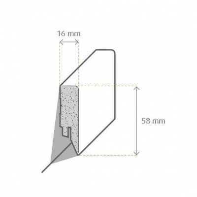 Zeichnung Sockelleiste / Fußleiste / Bodenleiste lecco-82 (74178)