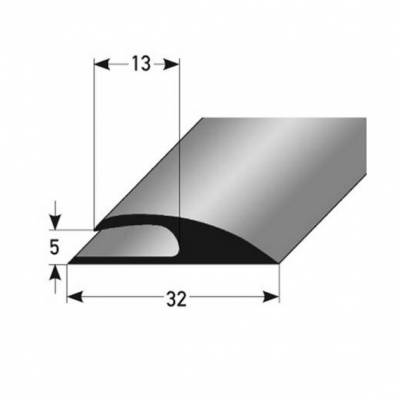 PVC-Einfassleiste "Sardoal" Einfassleiste, 5 mm Einfasshöhe, weichem PVC, Typ 356